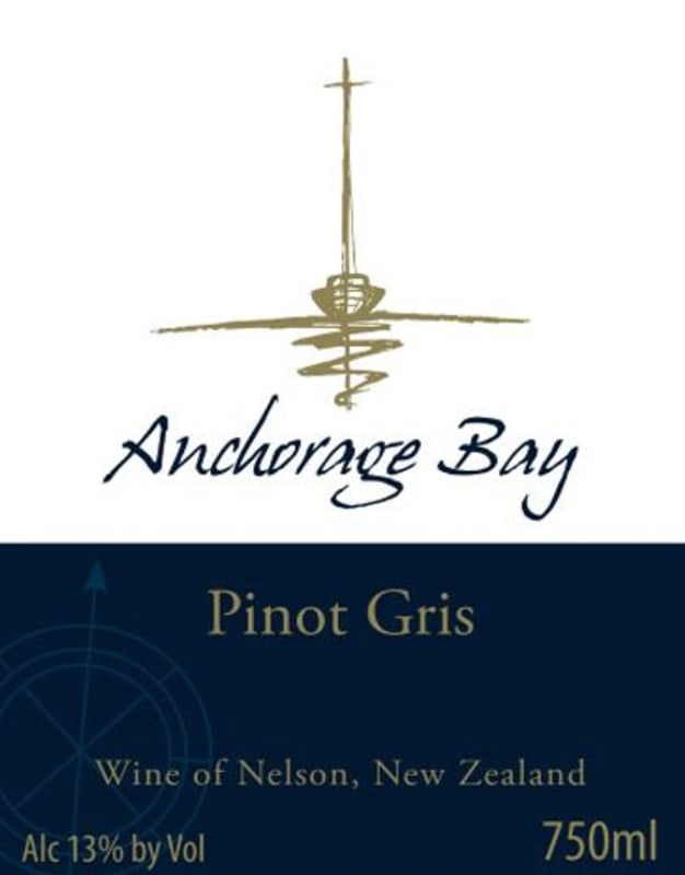 Anchorage Wines Pinot Gris 2008 Front Label