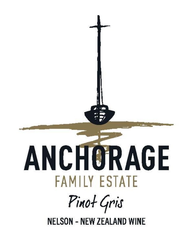 Anchorage Wines Pinot Gris 2015 Front Label