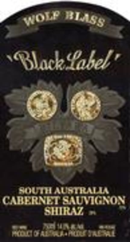 Wolf Blass Black Label Cabernet-Shiraz 1995 Front Label