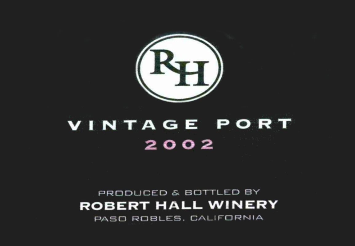 Robert Hall Vintage Port 2002 Front Label