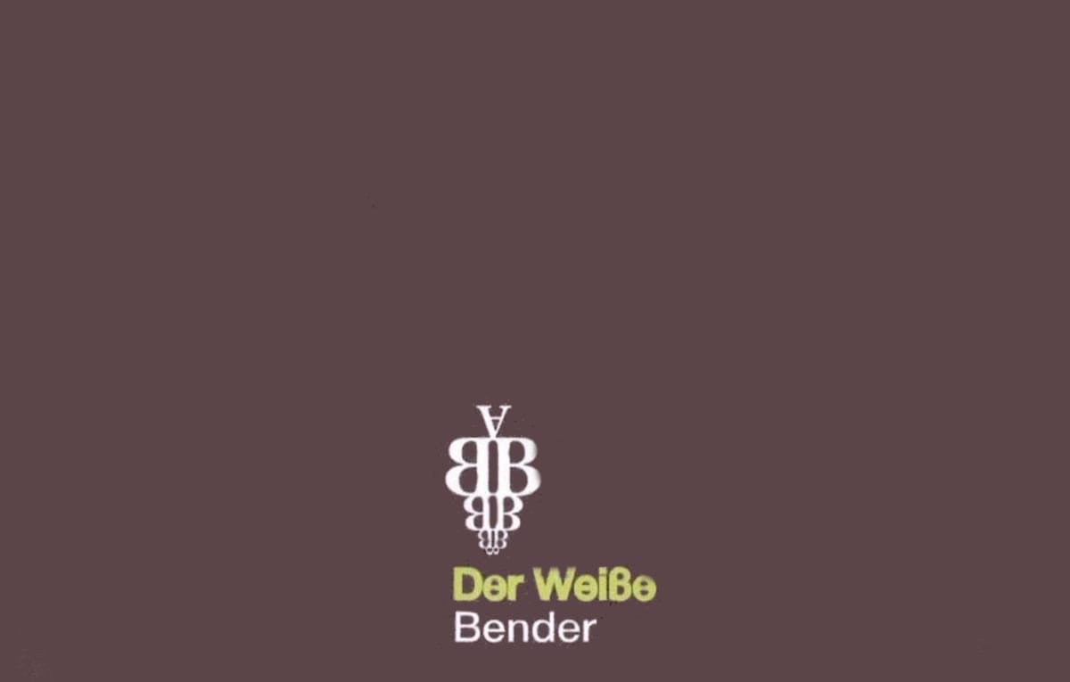 Andreas Bender Der Weisse Bender 2015 Front Label