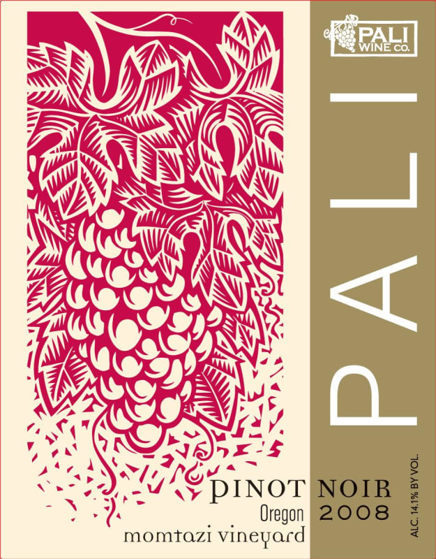 Pali Wine Co Momtazi Vineyard Pinot Noir 2008 Front Label