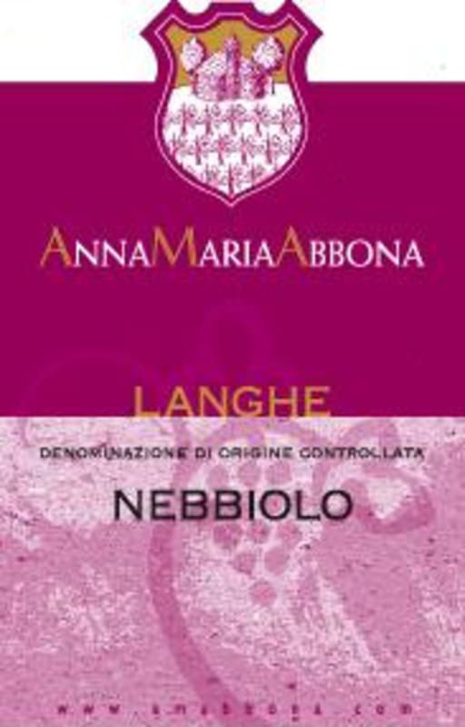 Anna Maria Abbona Langhe Nebbiolo 2009 Front Label