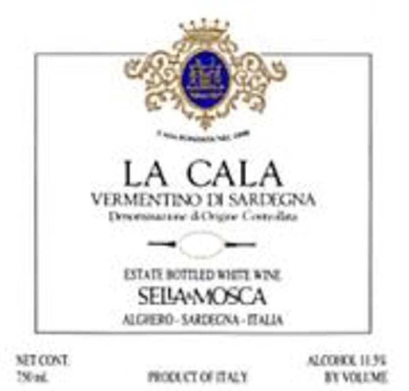 Sella & Mosca La Cala Vermentino 1999 Front Label