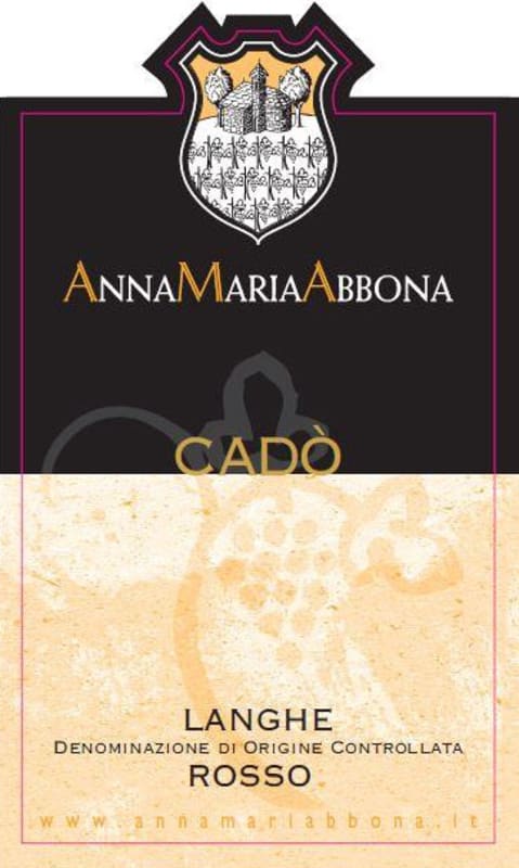 Anna Maria Abbona Langhe Cado Rosso 2010 Front Label