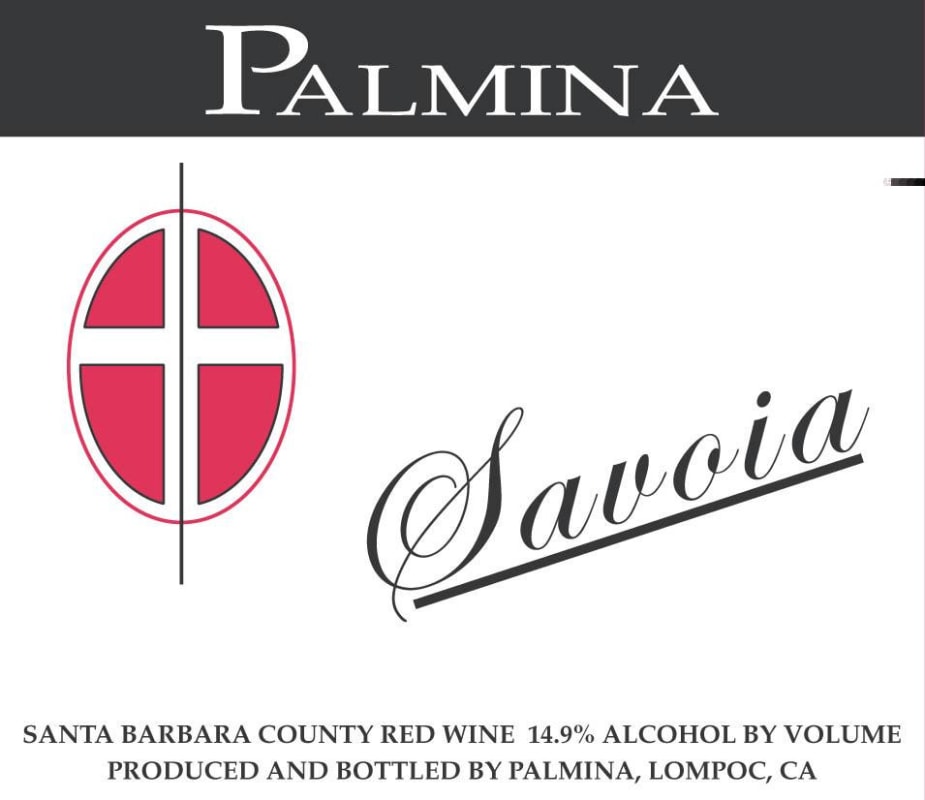 Palmina Savoia Red 2008 Front Label