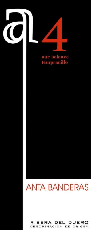 Anta Banderas a4 2009 Front Label