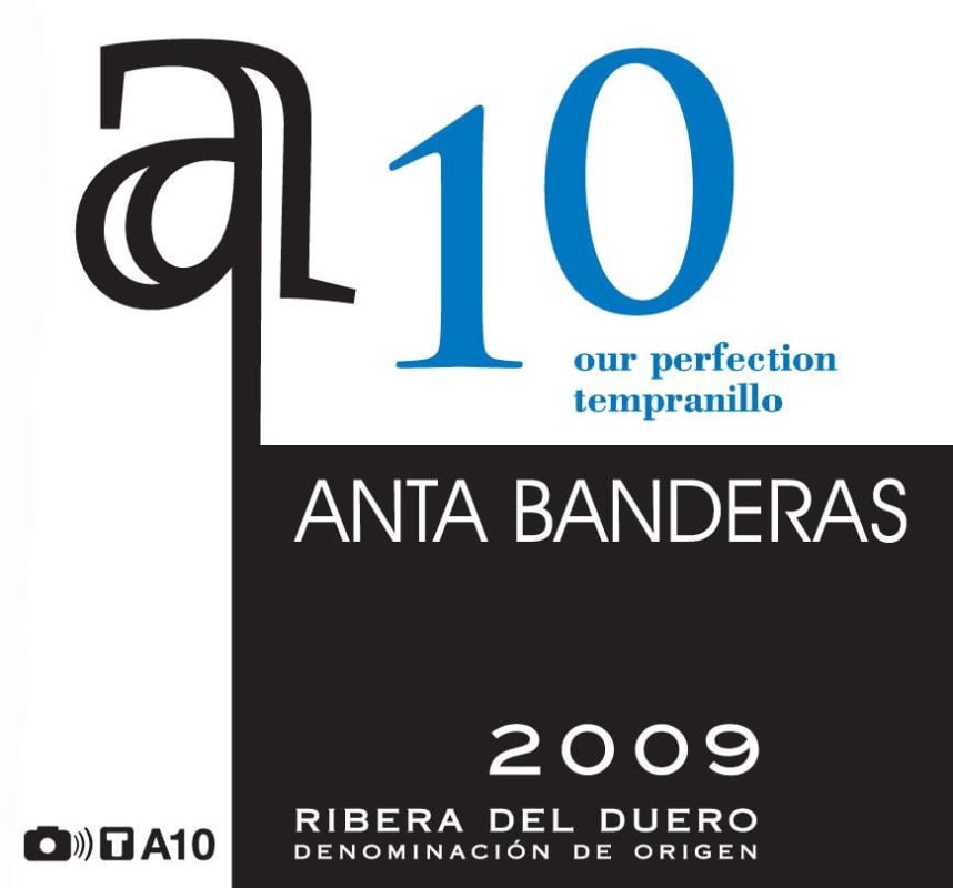 Anta Banderas A 10 2009 Front Label