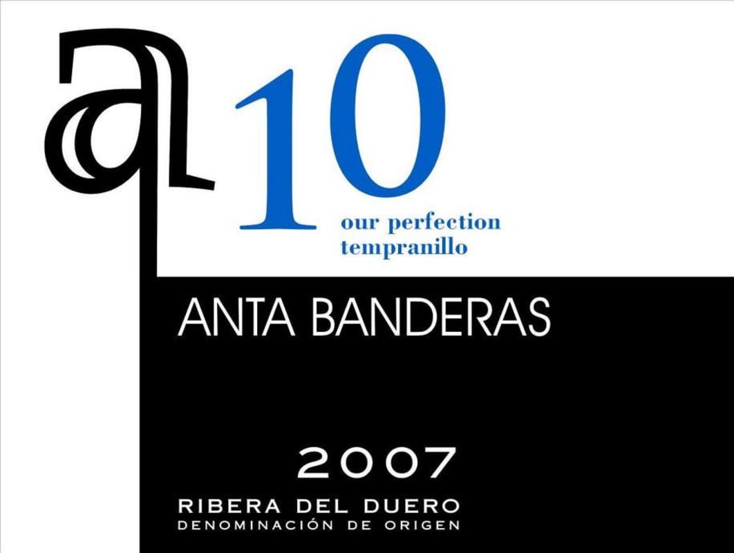 Anta Banderas A 10 2007 Front Label