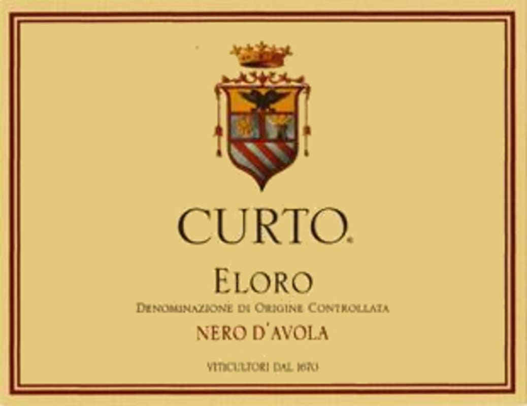 Antica Azienda Agraria Curto Eloro Nero d'Avola 2006 Front Label