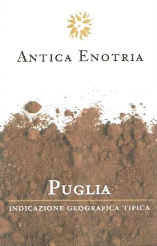 Antica Enotria Puglia Rosso 2015 Front Label