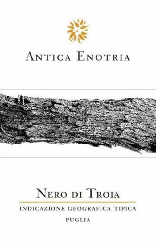 Antica Enotria Nero di Troia 2008 Front Label