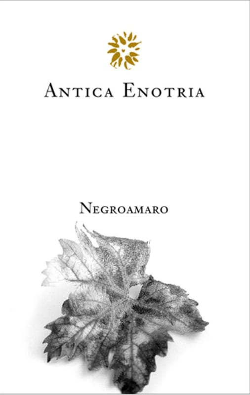 Antica Enotria Negroamaro 2011 Front Label