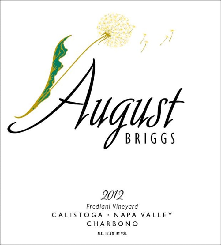 August Briggs Frediani Vineyard Charbono 2012 Front Label
