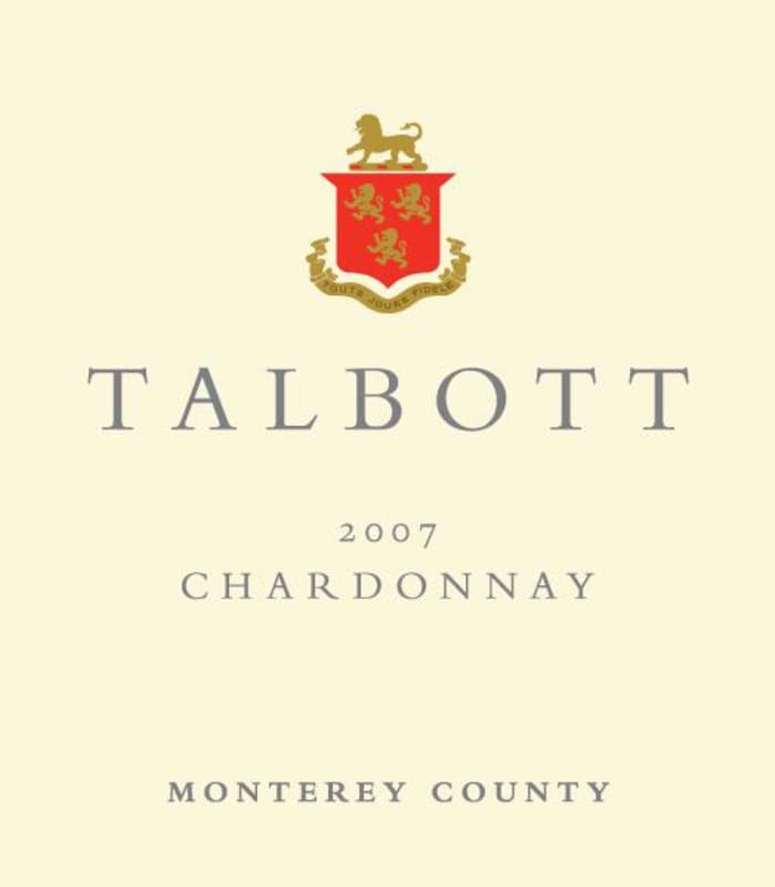 Talbott Chardonnay 2007 Front Label
