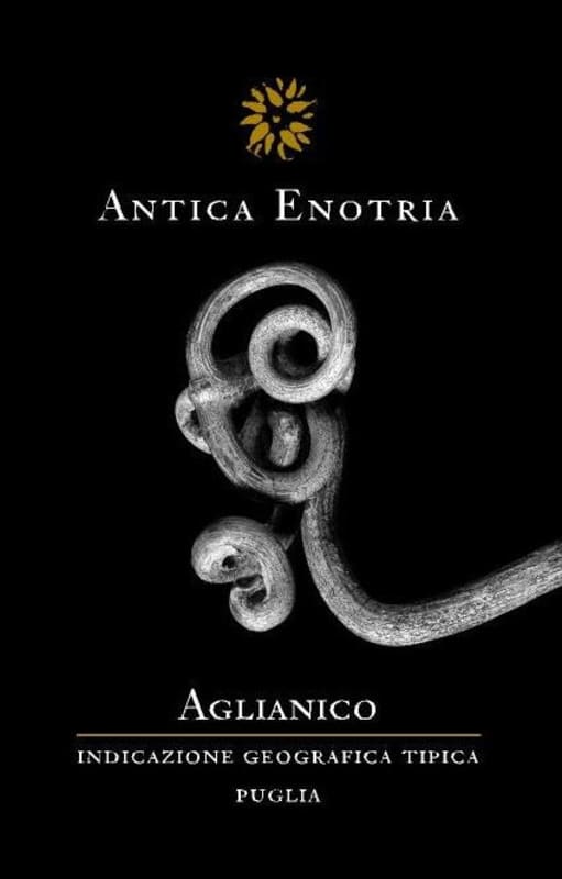 Antica Enotria Aglianico 2010 Front Label