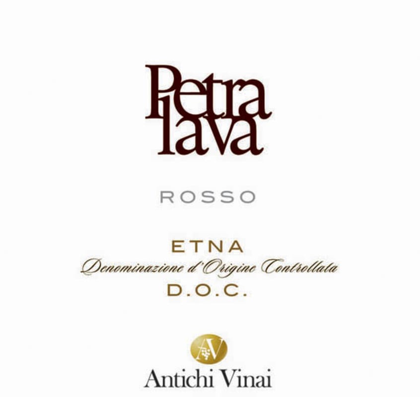 Antichi Vinai Etna Petra Lava Rosso 2010 Front Label