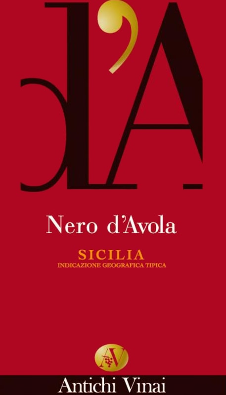 Antichi Vinai d'A Nero d'Avola 2011 Front Label