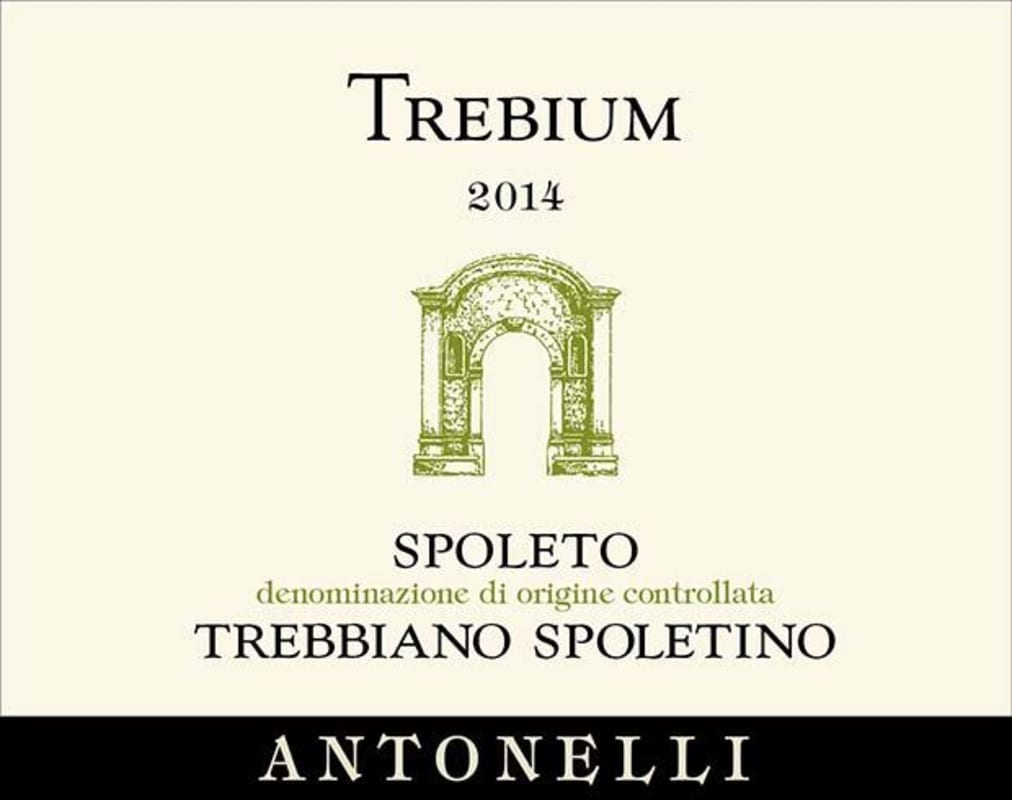 Antonelli San Marco Spoleto Spoletino Trebbiano 2014 Front Label