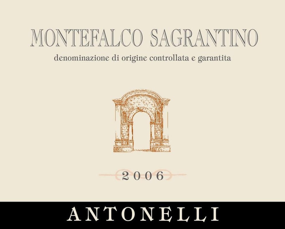 Antonelli San Marco Montefalco Sagrantino 2006 Front Label