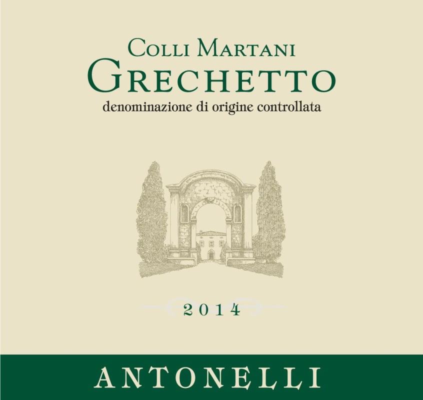 Antonelli San Marco Colli Martani Grechetto 2014 Front Label