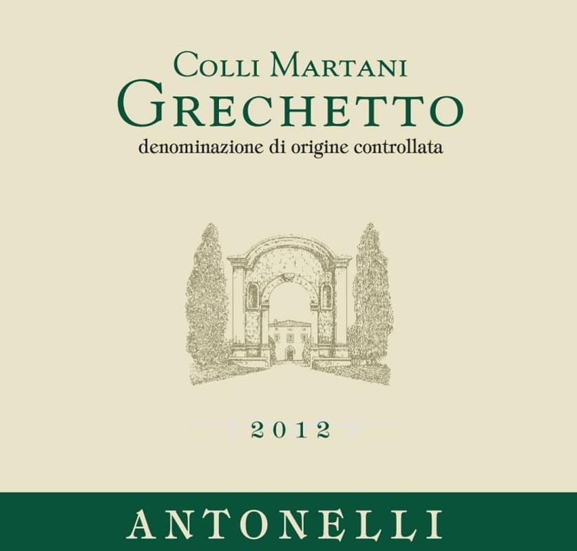 Antonelli San Marco Colli Martani Grechetto 2012 Front Label