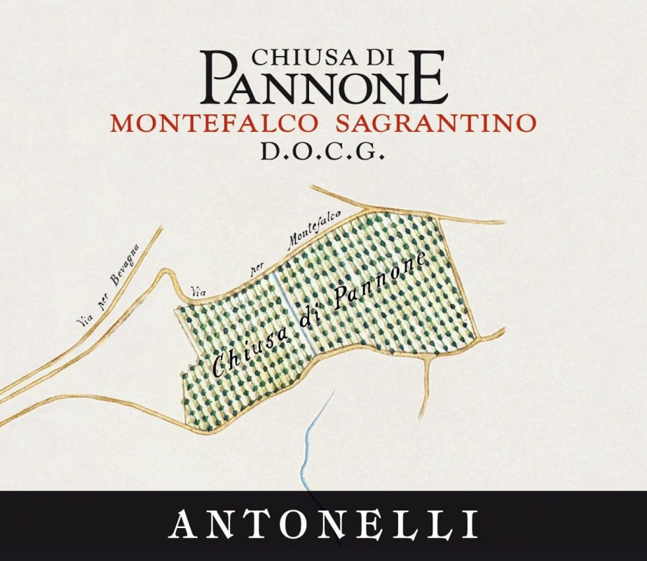 Antonelli San Marco Montefalco Sagrantino Chiusa di Pannone 2007 Front Label