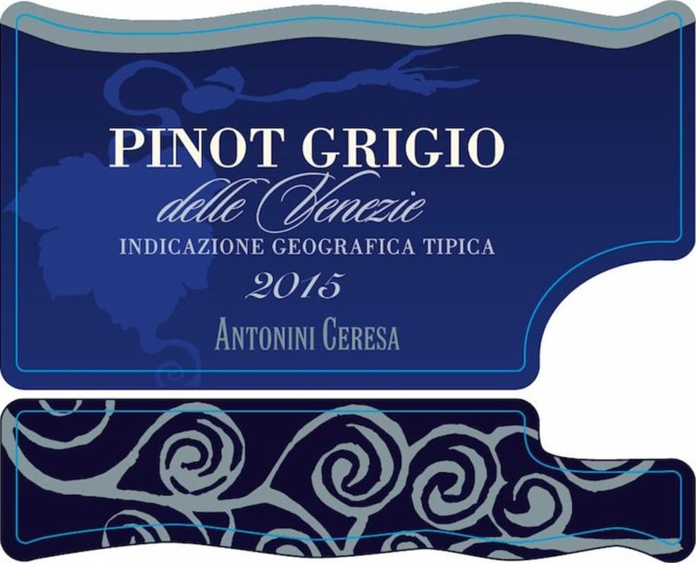 Antonini Ceresa delle Venezie Pinot Grigio 2015 Front Label