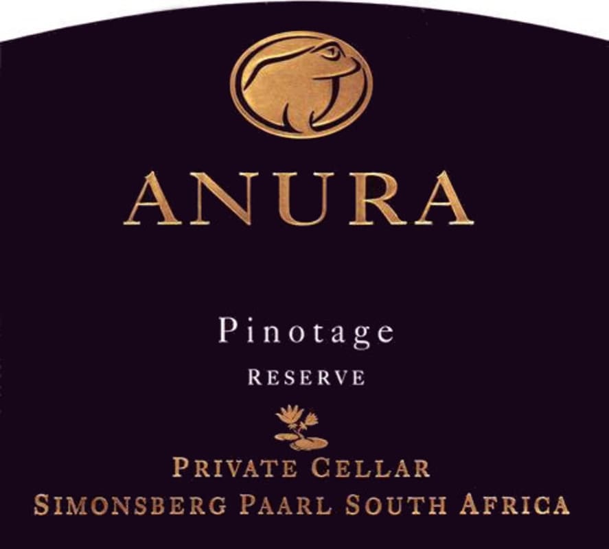 Anura Vineyards Private Cellar Reserve Pinotage 2010 Front Label