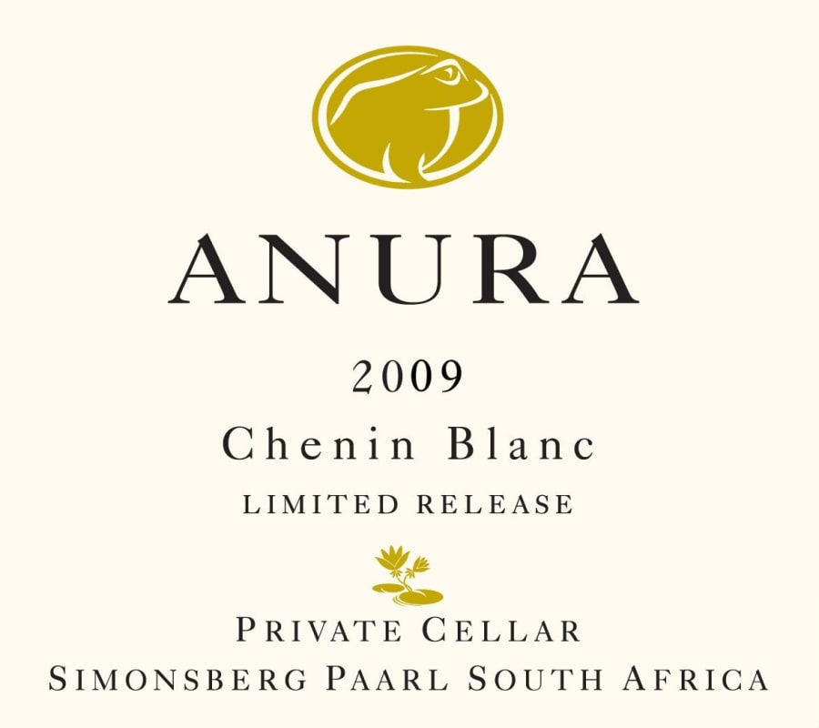 Anura Vineyards Private Cellar Limited Release Chenin Blanc 2009 Front Label