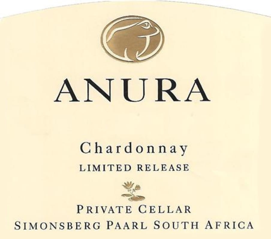 Anura Vineyards Private Cellar Limited Release Chardonnay 2010 Front Label