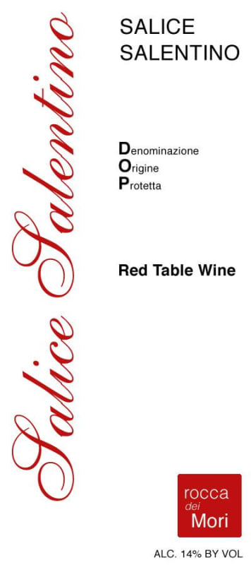 Appollonio Casa Vinicola Salice Salentino Rocca dei Mori 2012 Front Label