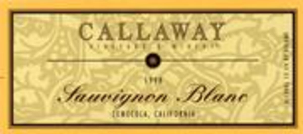 Callaway Sauvignon Blanc 1998 Front Label