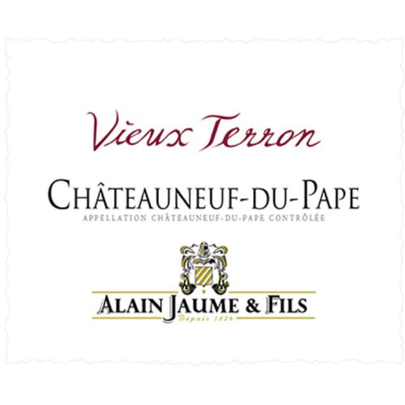 Alain Jaume Chateauneuf-du-Pape Vieux Terron 2014 Front Label
