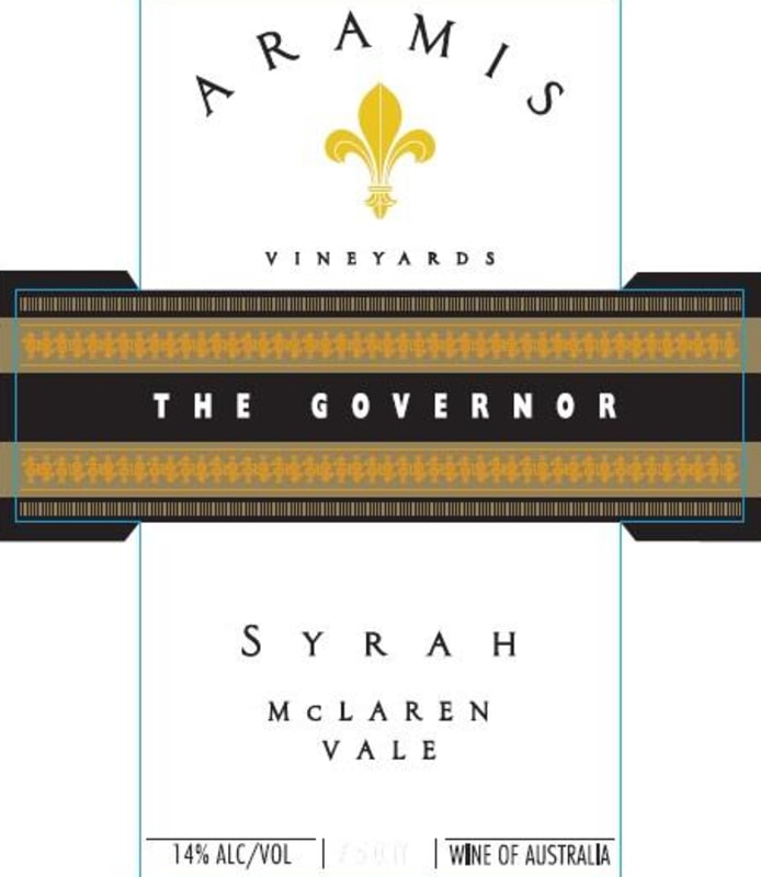 Aramis Vineyards The Governor Syrah 2004 Front Label