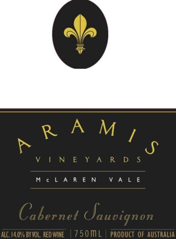 Aramis Vineyards Black Label Cabernet Sauvignon 2010 Front Label