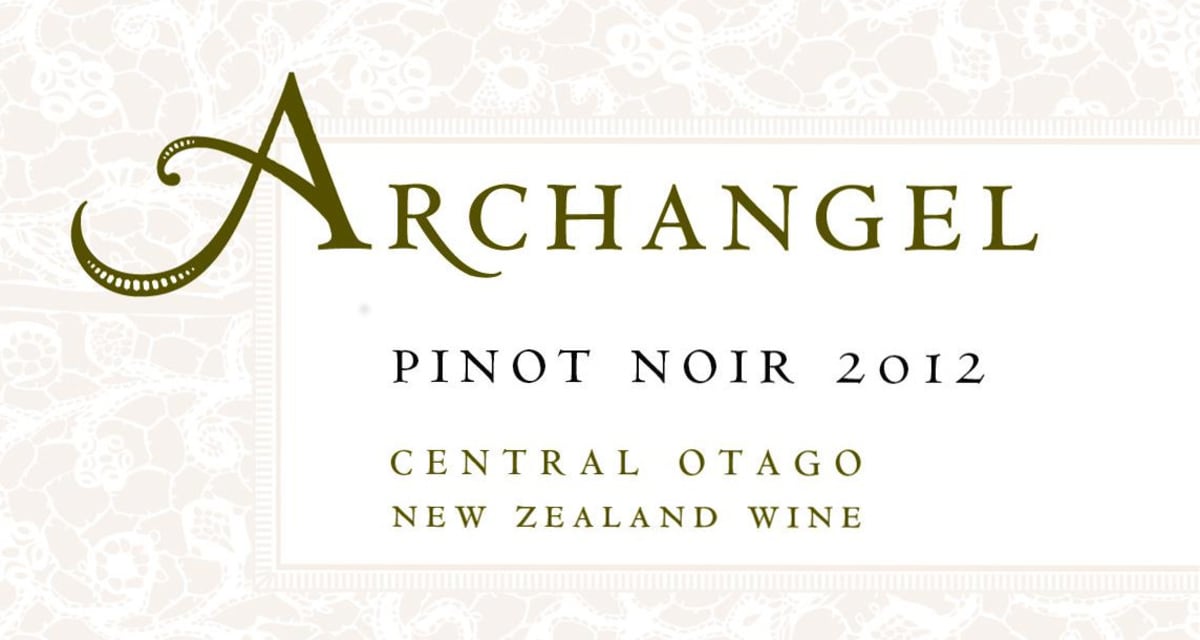 Archangel Wines Pinot Noir 2012 Front Label