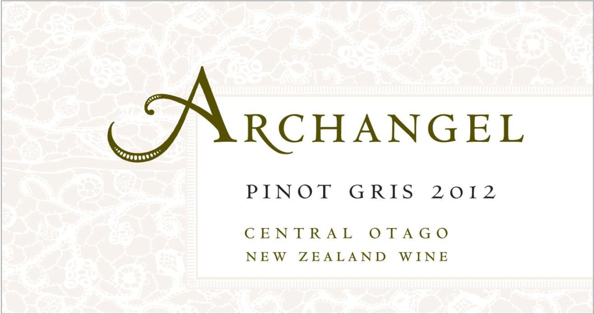 Archangel Wines Pinot Gris 2012 Front Label