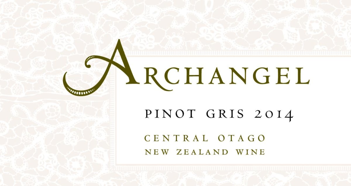Archangel Wines Pinot Gris 2014 Front Label
