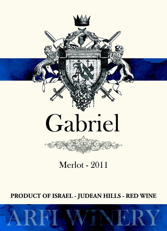 Arfi Winery Gabriel Merlot 2011 Front Label
