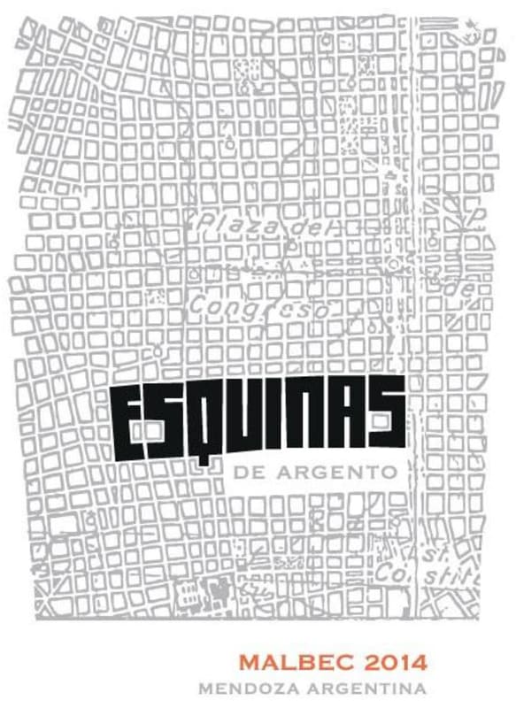 Argento Esquinas de Argento Malbec 2014 Front Label