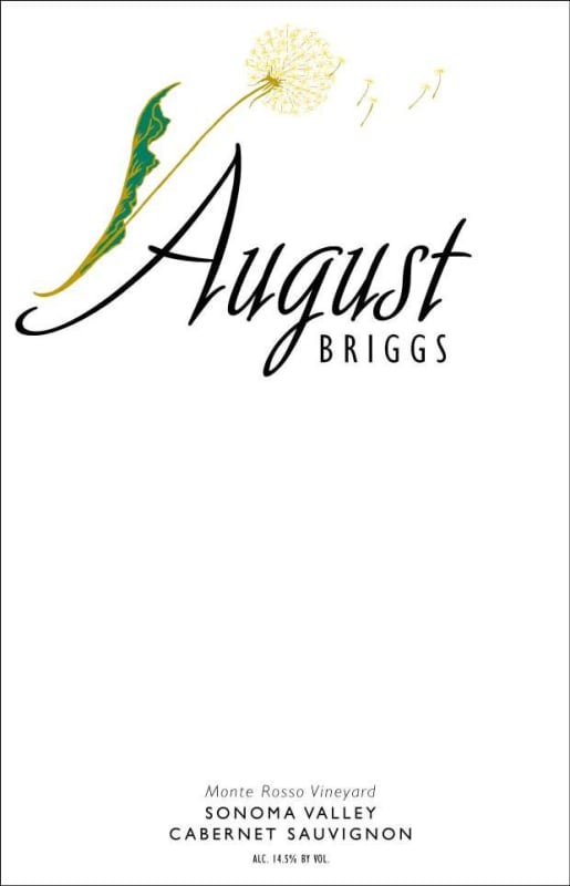 August Briggs Monte Rosso Vineyard Cabernet Sauvignon 2012 Front Label