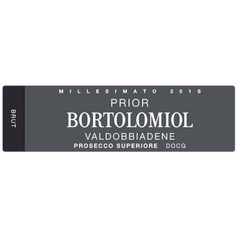 Bortolomiol Prior Prosecco Superiore 2015 Front Label