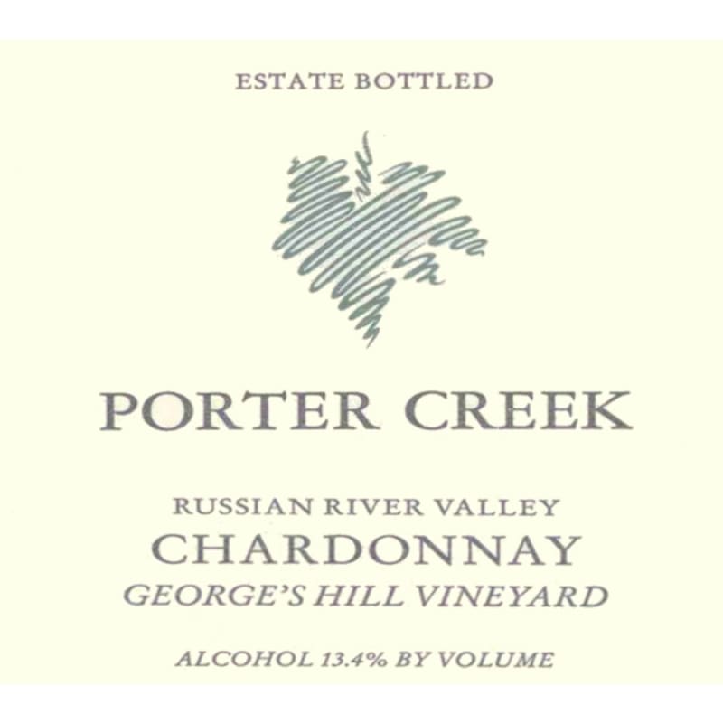 Porter Creek George's Hill Vineyard Chardonnay 2014 Front Label