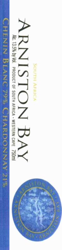 Arniston Bay Wines Stellenbosch Chenin Blanc Chardonnay 2014 Front Label