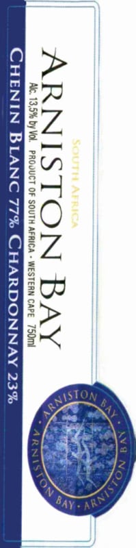 Arniston Bay Wines Stellenbosch Chenin Blanc Chardonnay 2008 Front Label