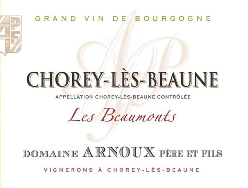 Arnoux Pere & Fils Chorey-les-Beaune Les Beaumonts 2014 Front Label