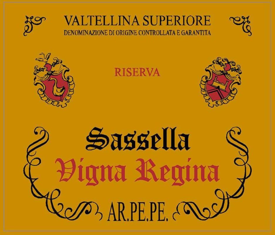 Ar. Pe. Pe. Valtellina Superiore Sassella Vigna Regina Riserva 2002 Front Label