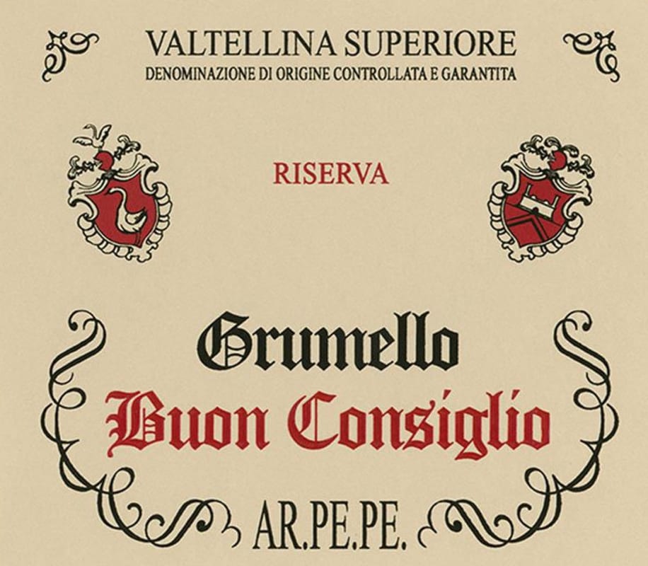 Ar. Pe. Pe. Valtellina Superiore Grumello Buon Consiglio Riserva 2010 Front Label