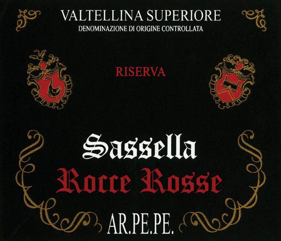 Ar. Pe. Pe. Valtellina Superiore Sassella Rocce Riserva Rosse 2001 Front Label